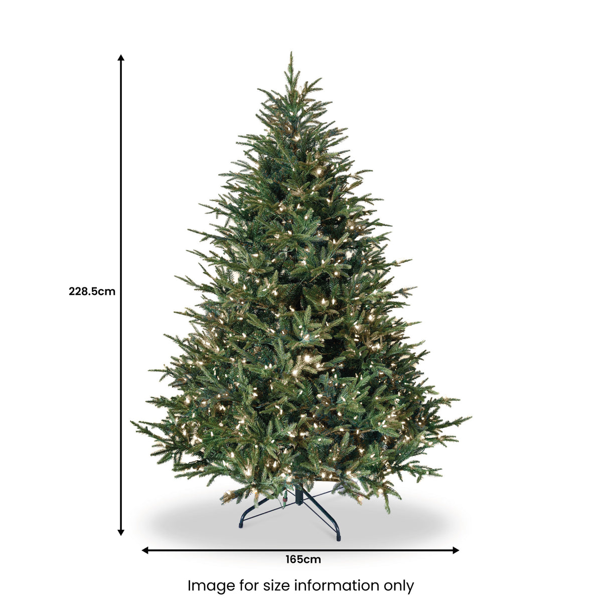 St. Nicholas Spruce Warm White LED 7.5ft Tree from Roseland Furniture