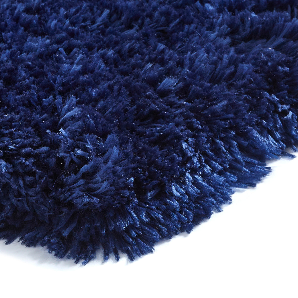 Hatton Navy Blue Hand Tufted Shaggy Rug