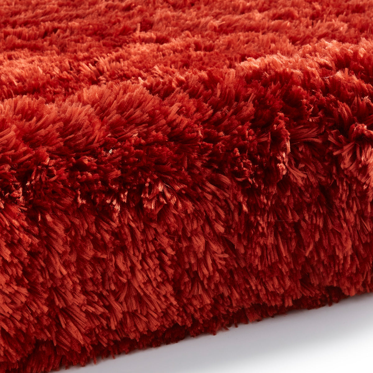Hatton Terracotta Hand Tufted Shaggy Rug