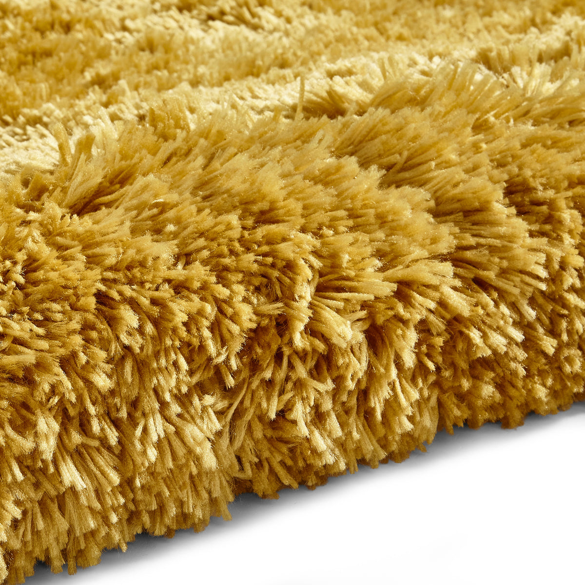 Hatton Yellow Hand Tufted Shaggy Rug
