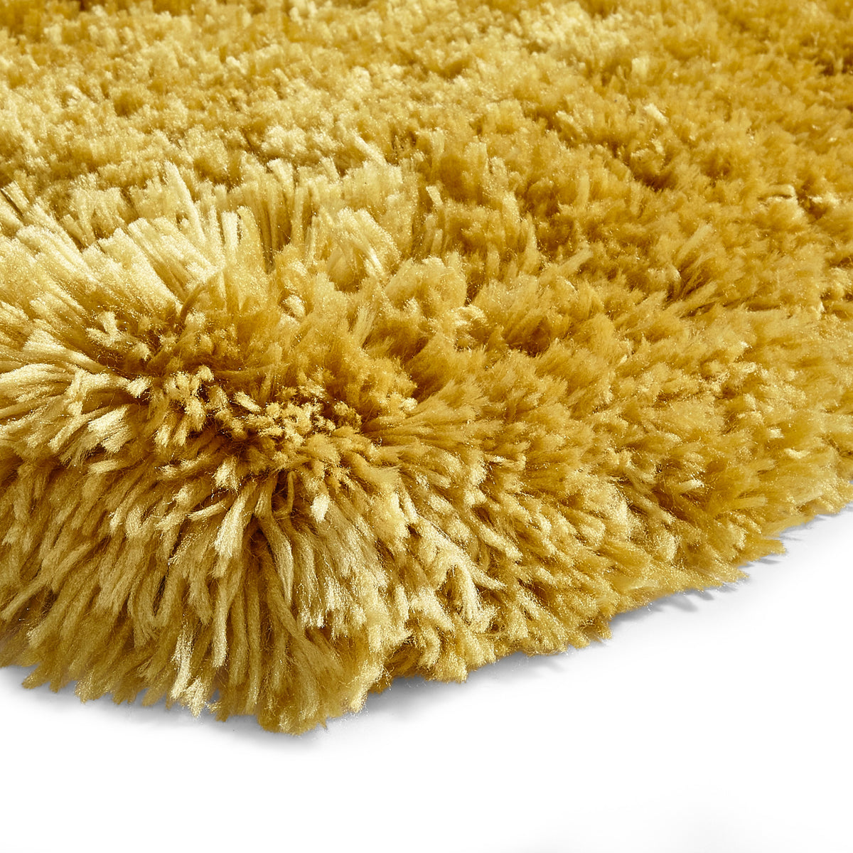 Hatton Yellow Hand Tufted Shaggy Rug