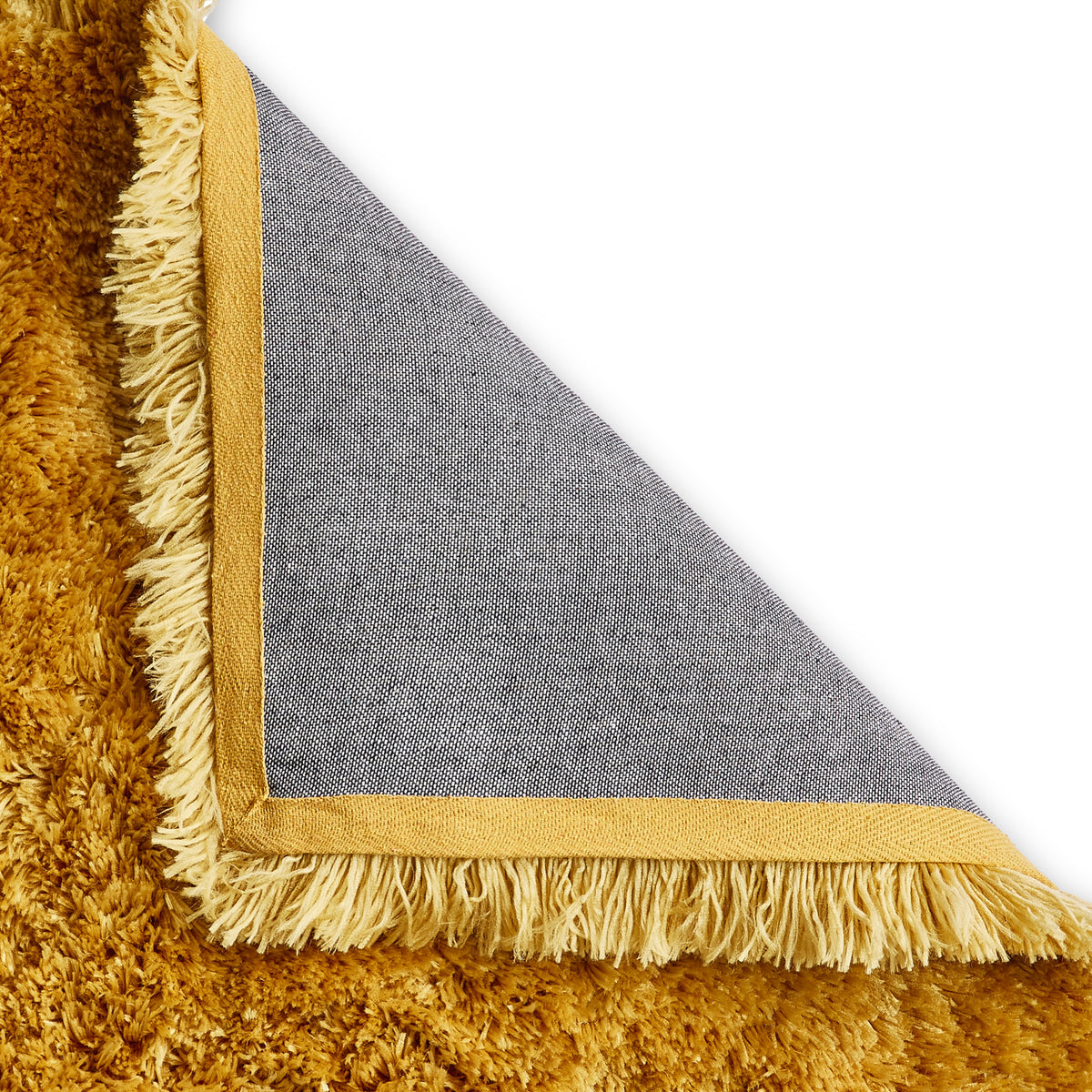 Hatton Yellow Hand Tufted Shaggy Rug