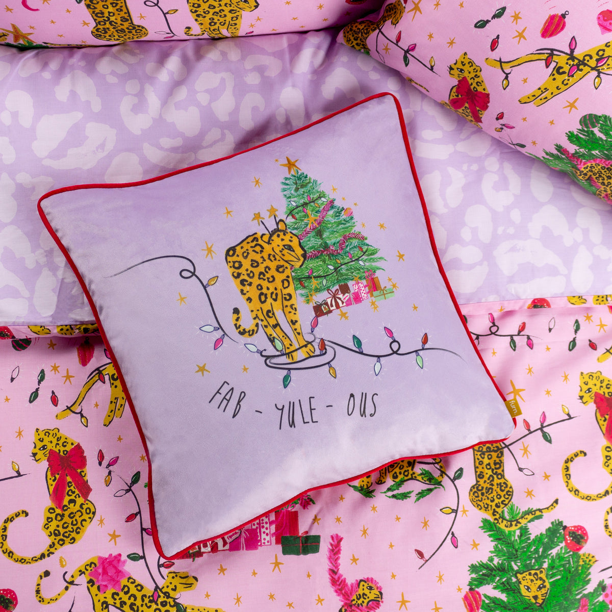 Purrfect Fabyuleous 43x43 Cushion by Roseland Furniture