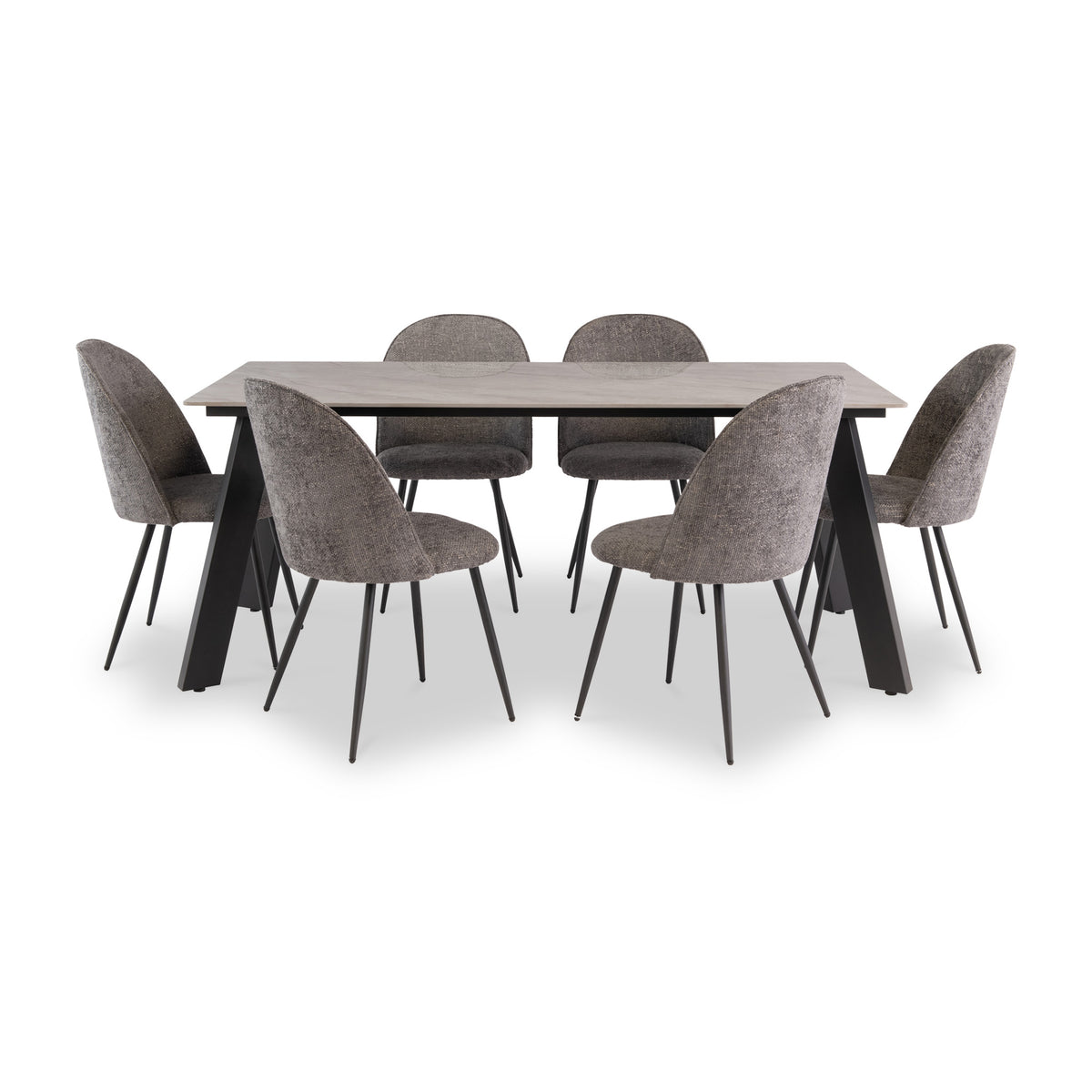 Murphy Grey 1.8m Rectangular Dining Table