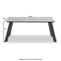 Murphy Grey 1.8m Rectangular Dining Table