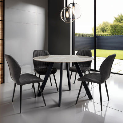 Alveston Sintered Stone Round Dining Table
