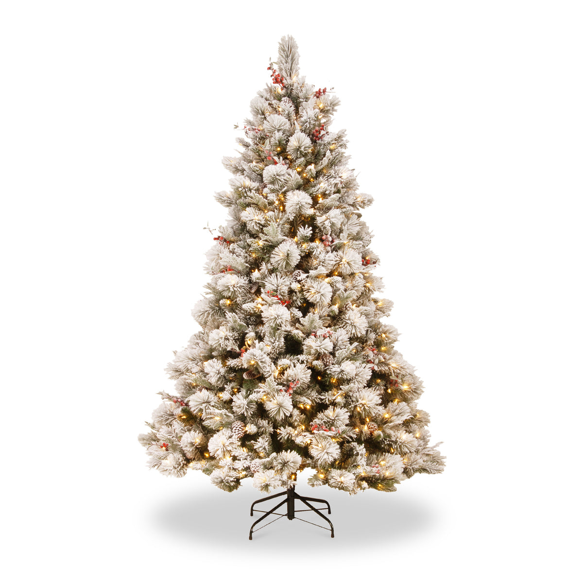 Snowy Bedford Warm White LED 6.5ft Christmas Tree from Roseland