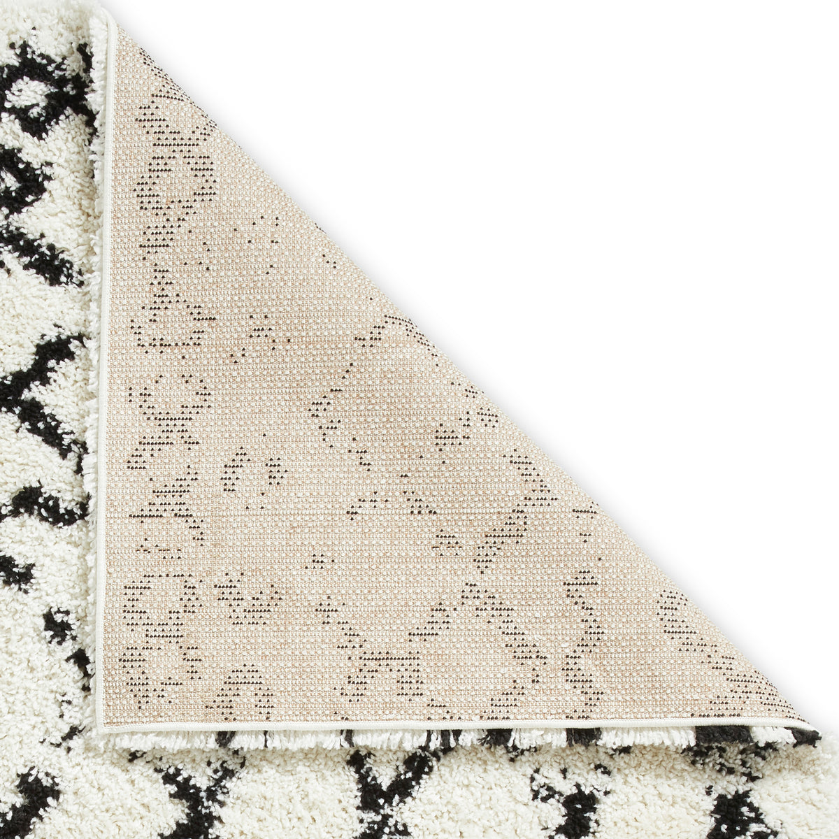 Durham Berber Abstract Shaggy Rug
