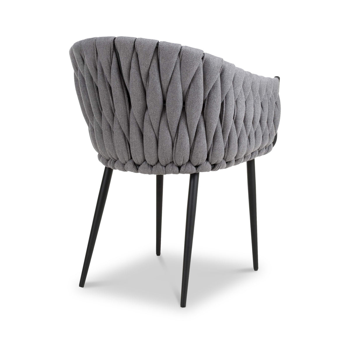 Carys Grey Braided Accent Chair