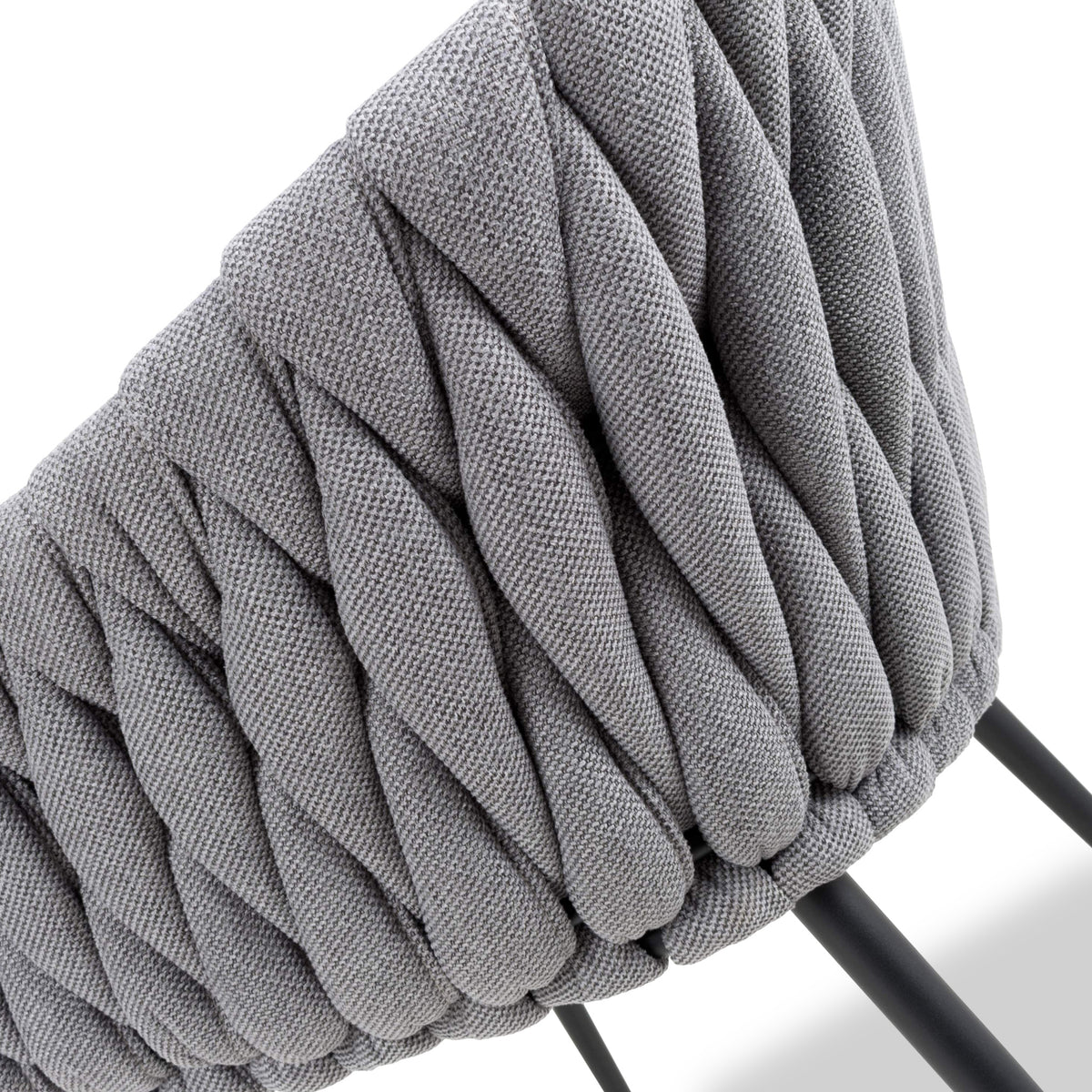 Carys Grey Braided Accent Chair