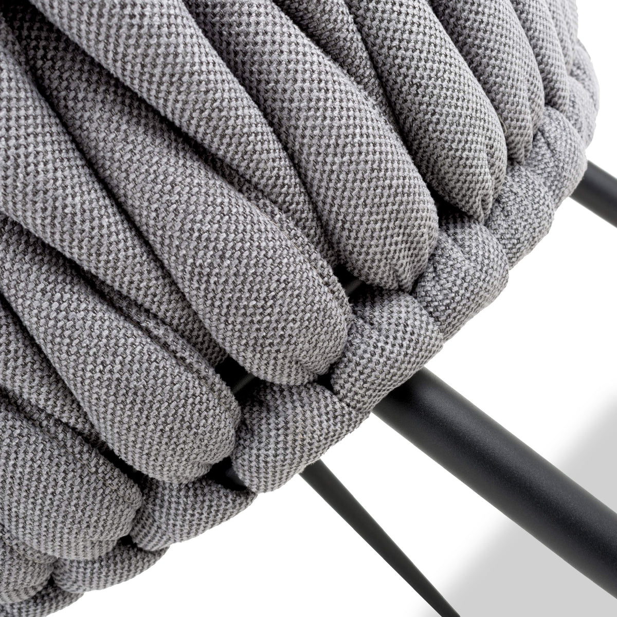 Carys Grey Braided Accent Chair