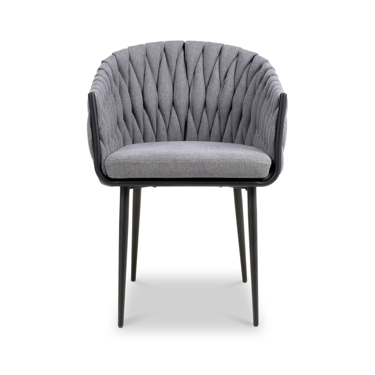 Carys Grey Braided Accent Chair