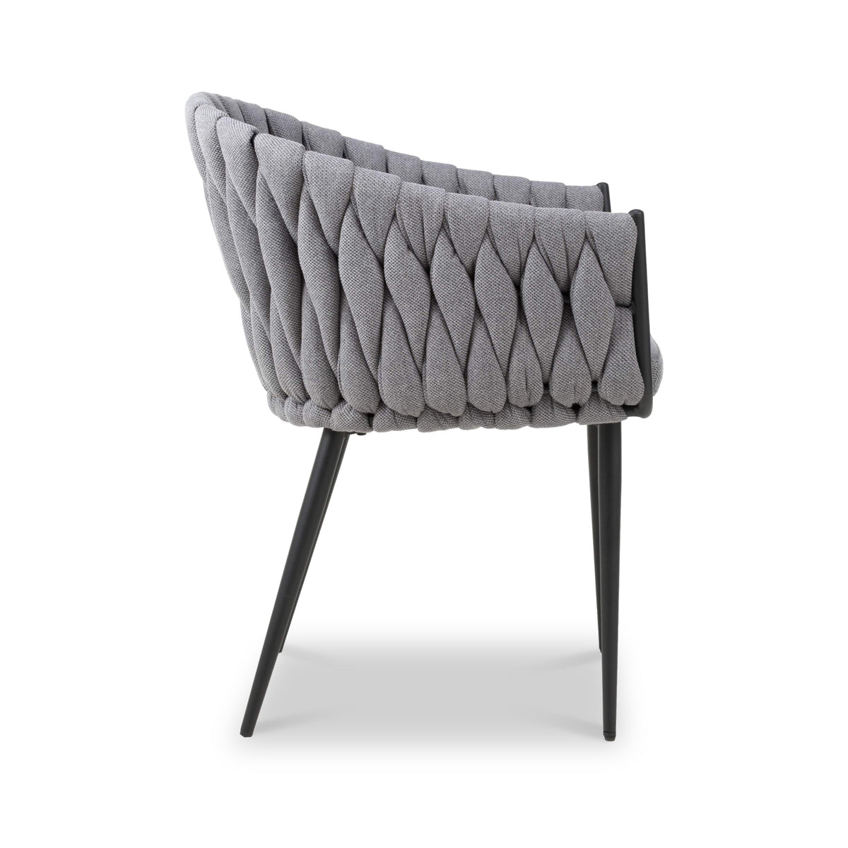 Carys Grey Braided Accent Chair