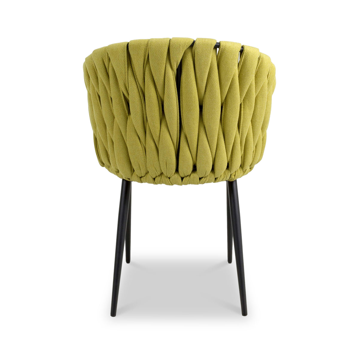 Carys Yellow Braided Accent Chair