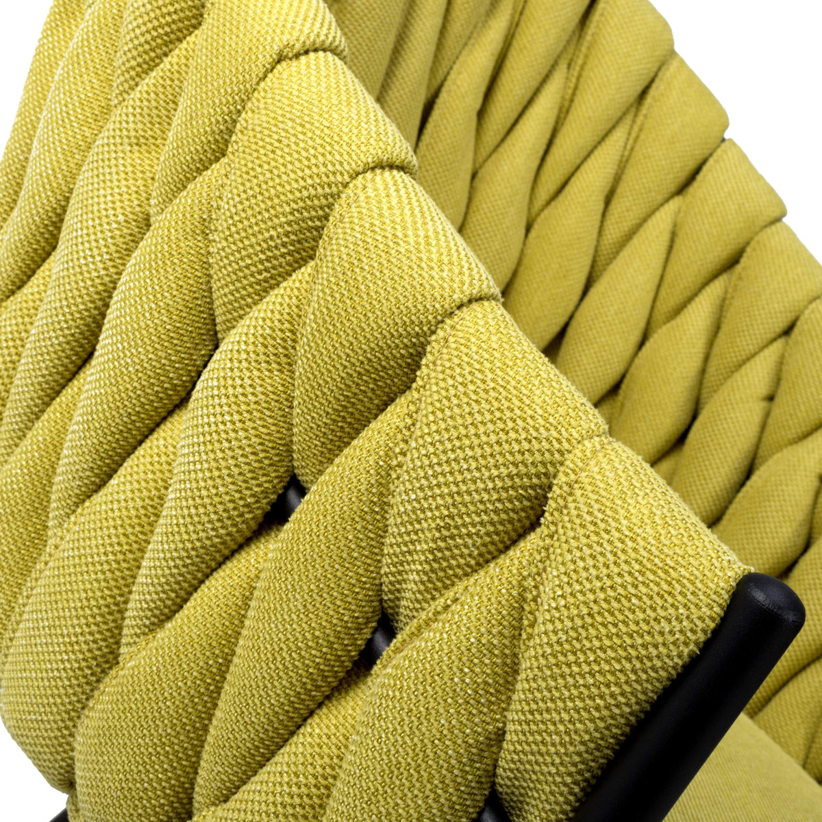 Carys Yellow Braided Accent Chair