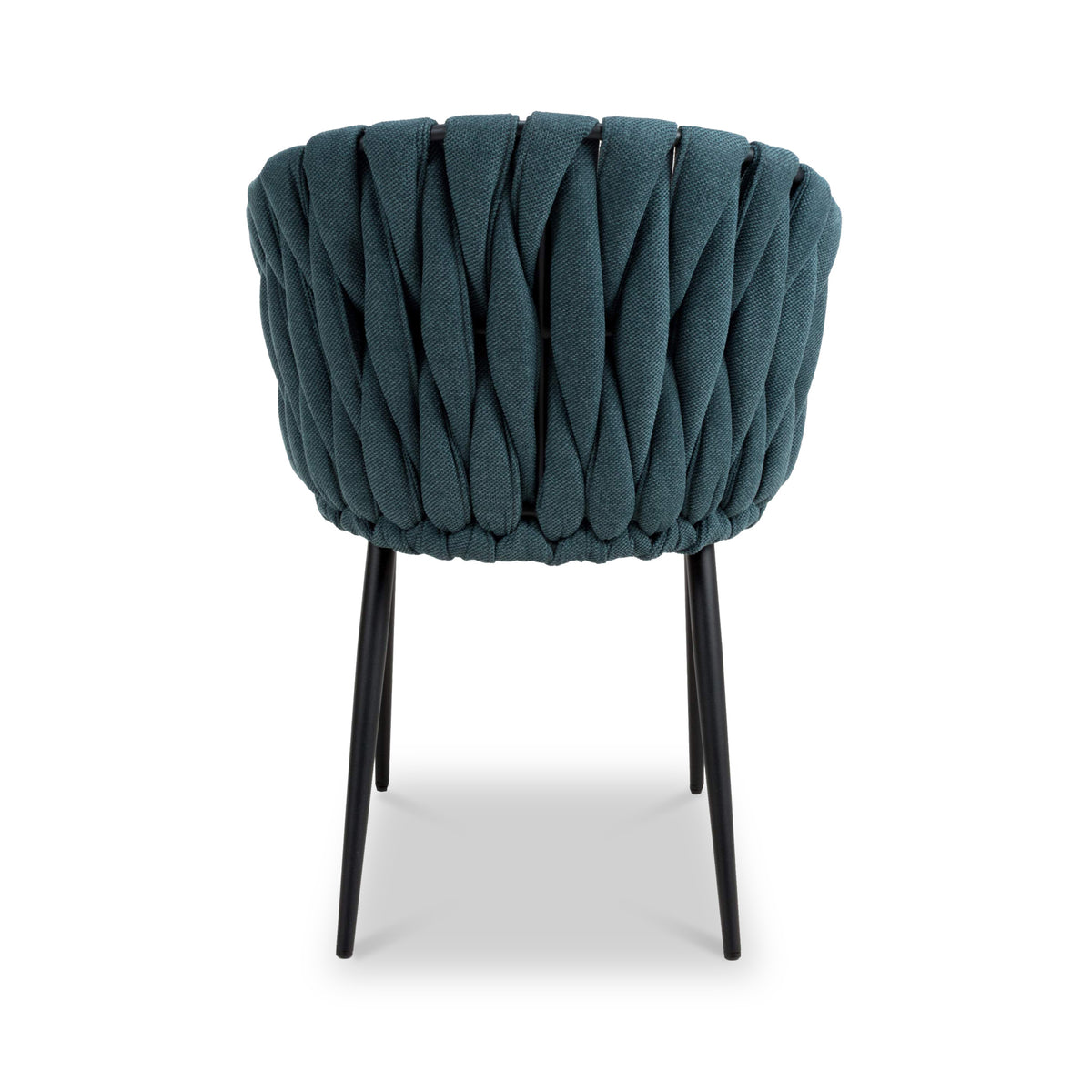 Carys Blue Braided Accent Chair