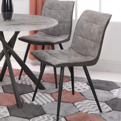 Nia Faux Suede Dining Chair