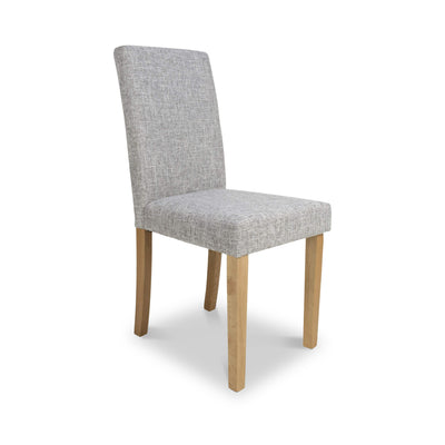 Morwen Grey Faux Linen Dining Chair