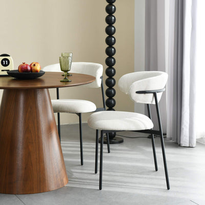 Elvina Faux Linen Dining Chair