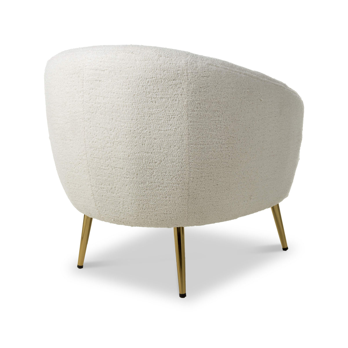 Elska White Boucle Tub Chair from Roseland Furniture
