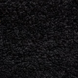 Roswell Black Stain Resistant Shaggy Rug