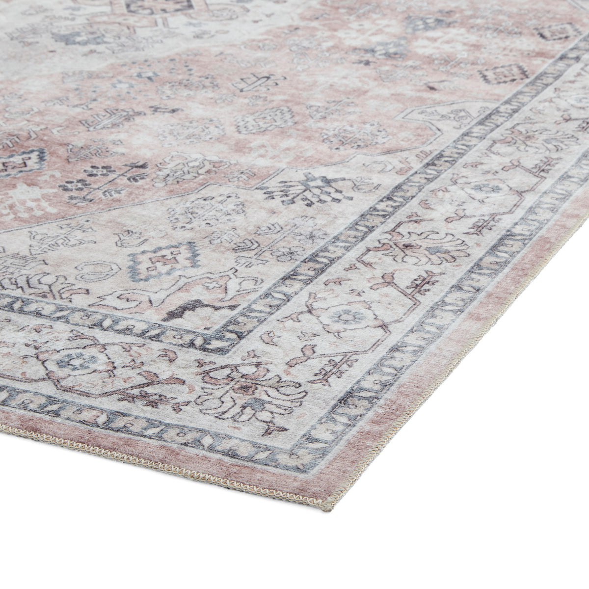 Lincoln Distressed Medallion Rug