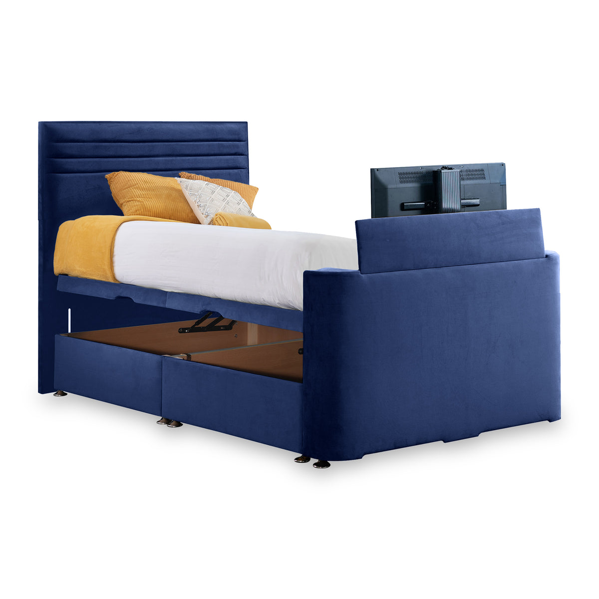 Ryton Velvet Ottoman TV Bed from Roseland