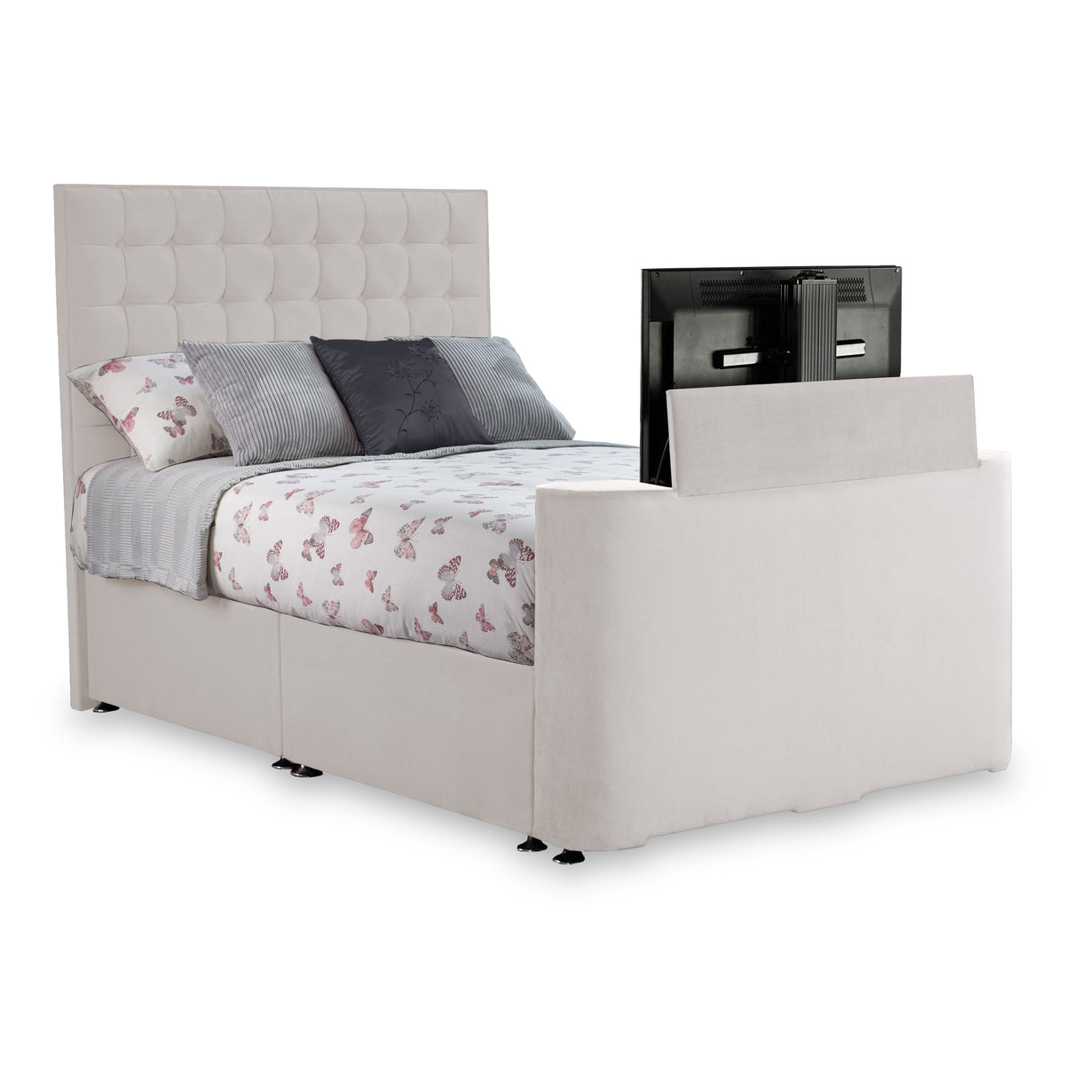 Bridgeford Velvet TV Bed from Roseland Furniture