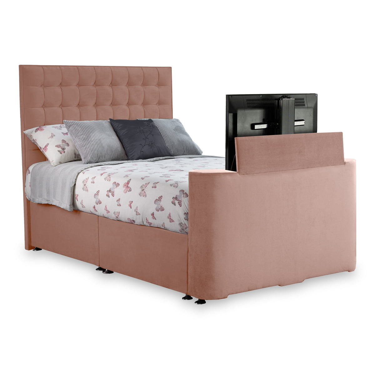 Bridgeford Velvet TV Bed from Roseland Furniture