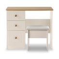 Brixham Cream Dressing Table with Stool from Roseland Furniture