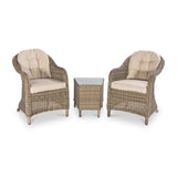 Maze Winchester 3 Piece Rattan Bistro Set from Roseland Furniture