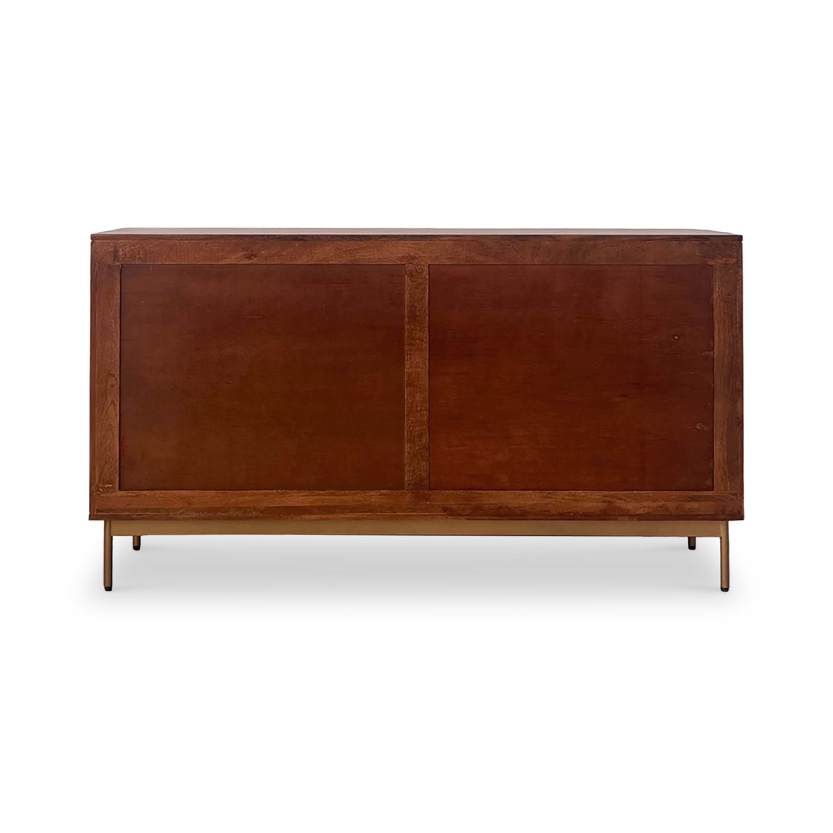 Beau Grooved Mango Wood 4 Door Extra Large Sideboard Cabinet