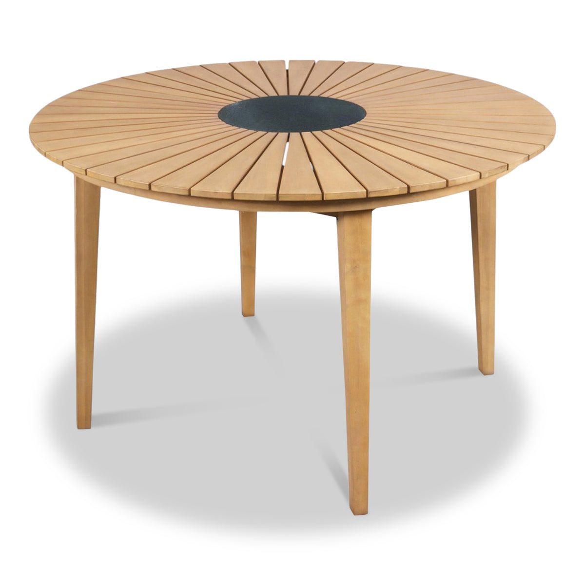 FSC 1 Roma 120cm Round Table 4 Roma Dining Chairs Granite Insert from Roseland Furniture