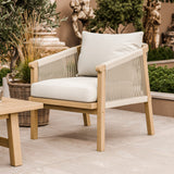 Roma FSC 4 Seater Double Lounge Set with Rectangular Coffee Table from Roseland Furniture