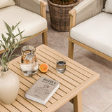 Roma FSC 5 Seater Triple Lounge Set with Rectangular Coffee Table from Roseland Furniture