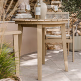 FSC 1 Roma 80cm Round Bistro Table w Roma Rope Stacking from Roseland Furniture