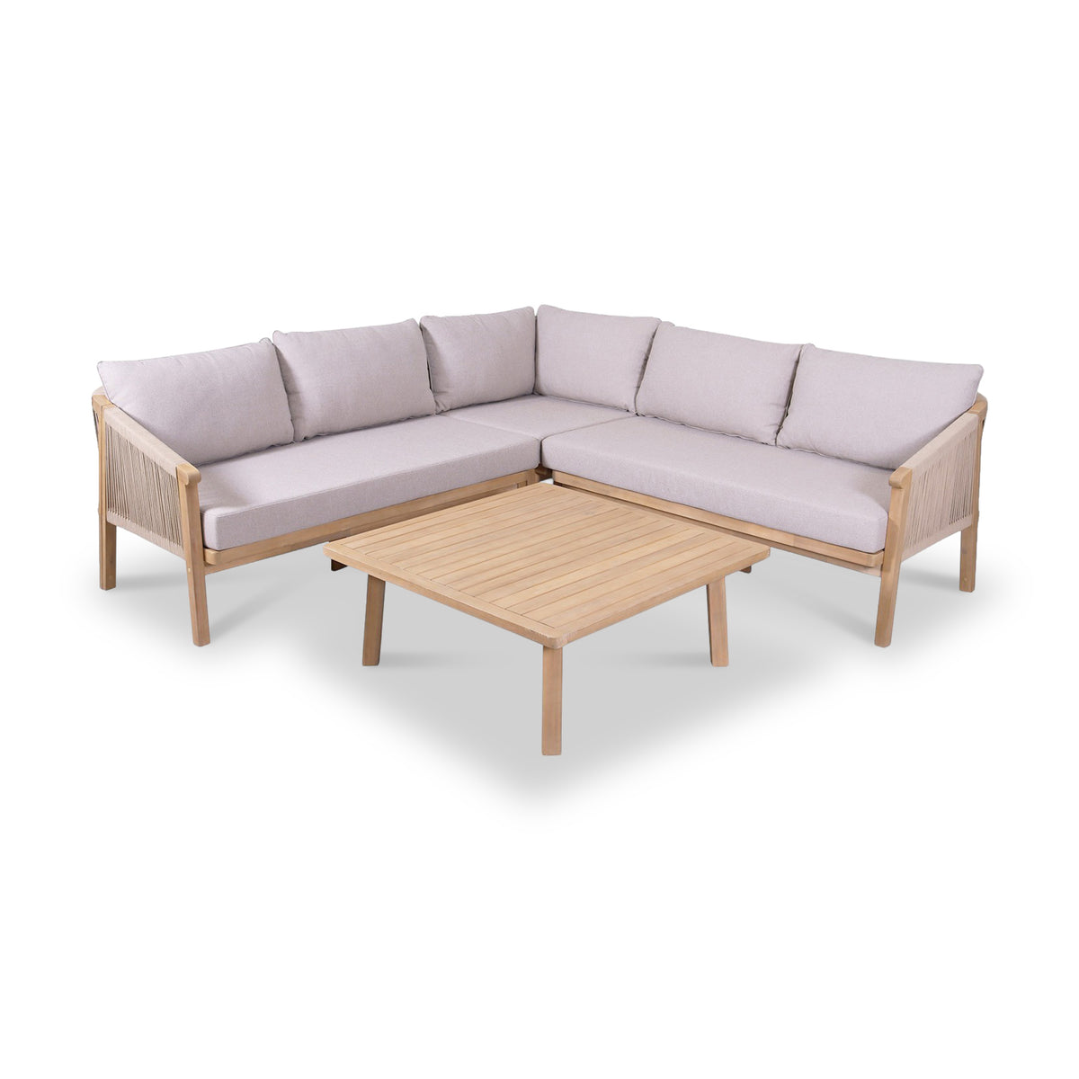 FSC 1 Roma Corner Set with 90cm Square Coffee Table from Roseland Furniture