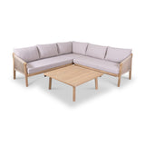 FSC 1 Roma Corner Set with 90cm Square Coffee Table from Roseland Furniture