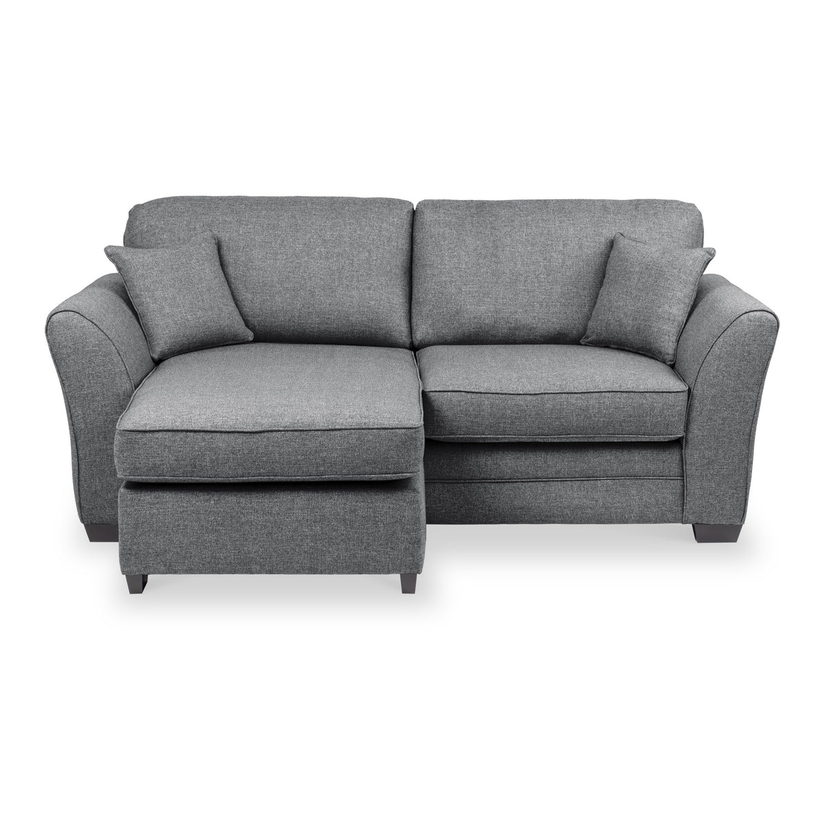 St Ives Chaise Sofa in Charcoal by Roseland Furniture