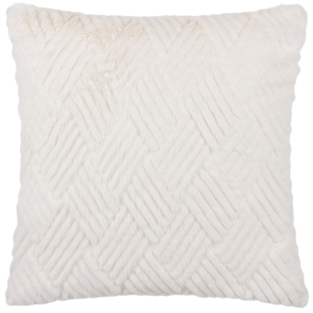 Sonnet White 45cm Cushion by Roseland Furniture