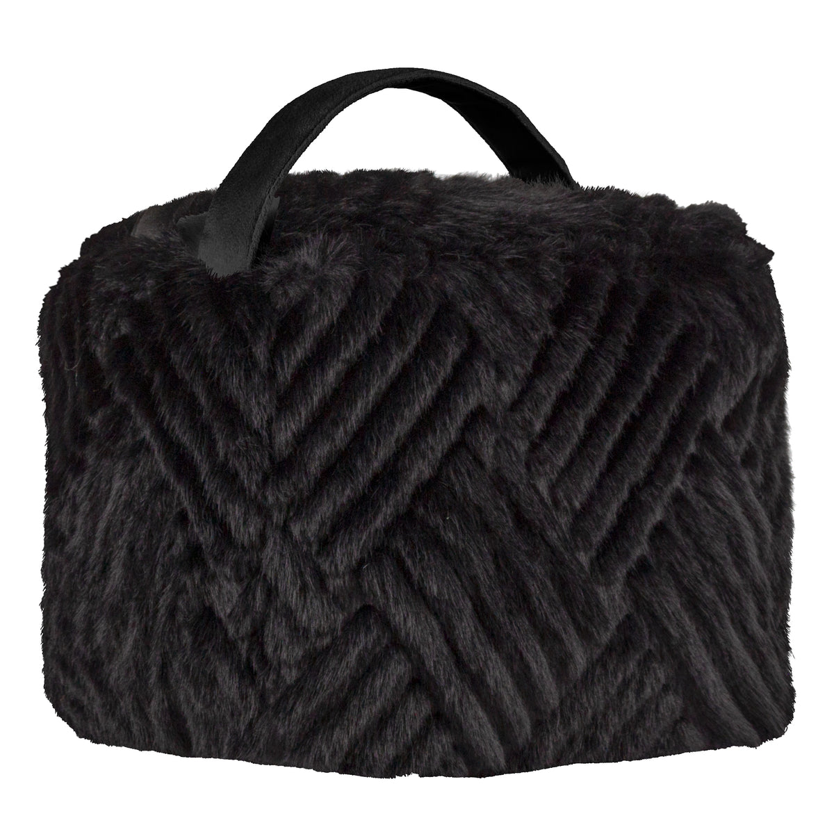 Sonnet Jet Black Faux Fur Doorstep from Roseland
