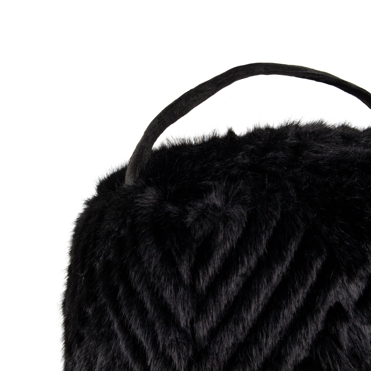 Sonnet Jet Black Faux Fur Doorstep from Roseland