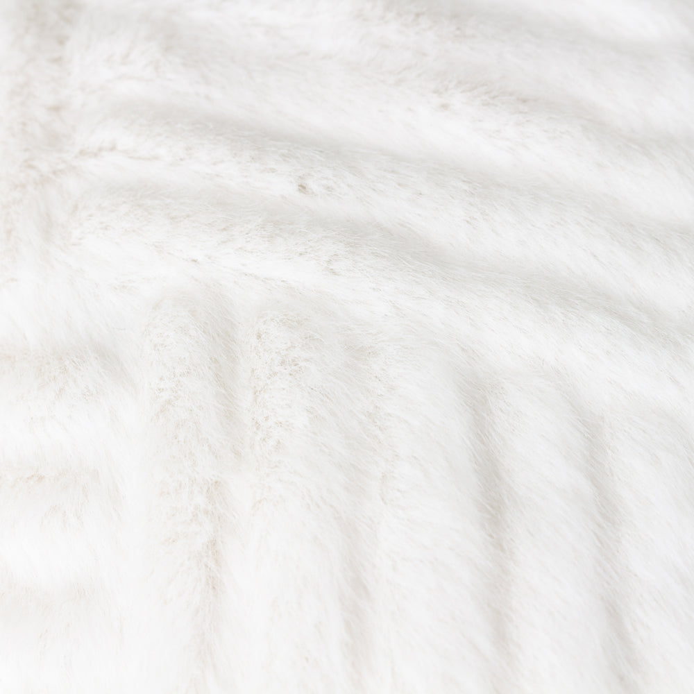 Sonnet White Faux Fur Doorstep from Roseland