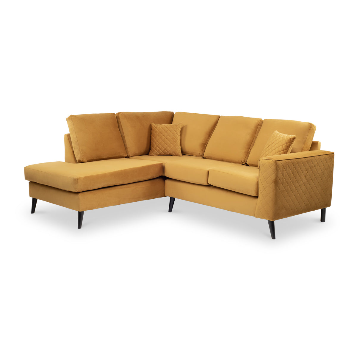 Swift LH Chaise Gold Roseland Furniture