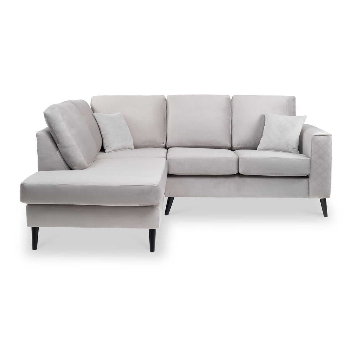 Swift LH Chaise Silver Roseland Furniture