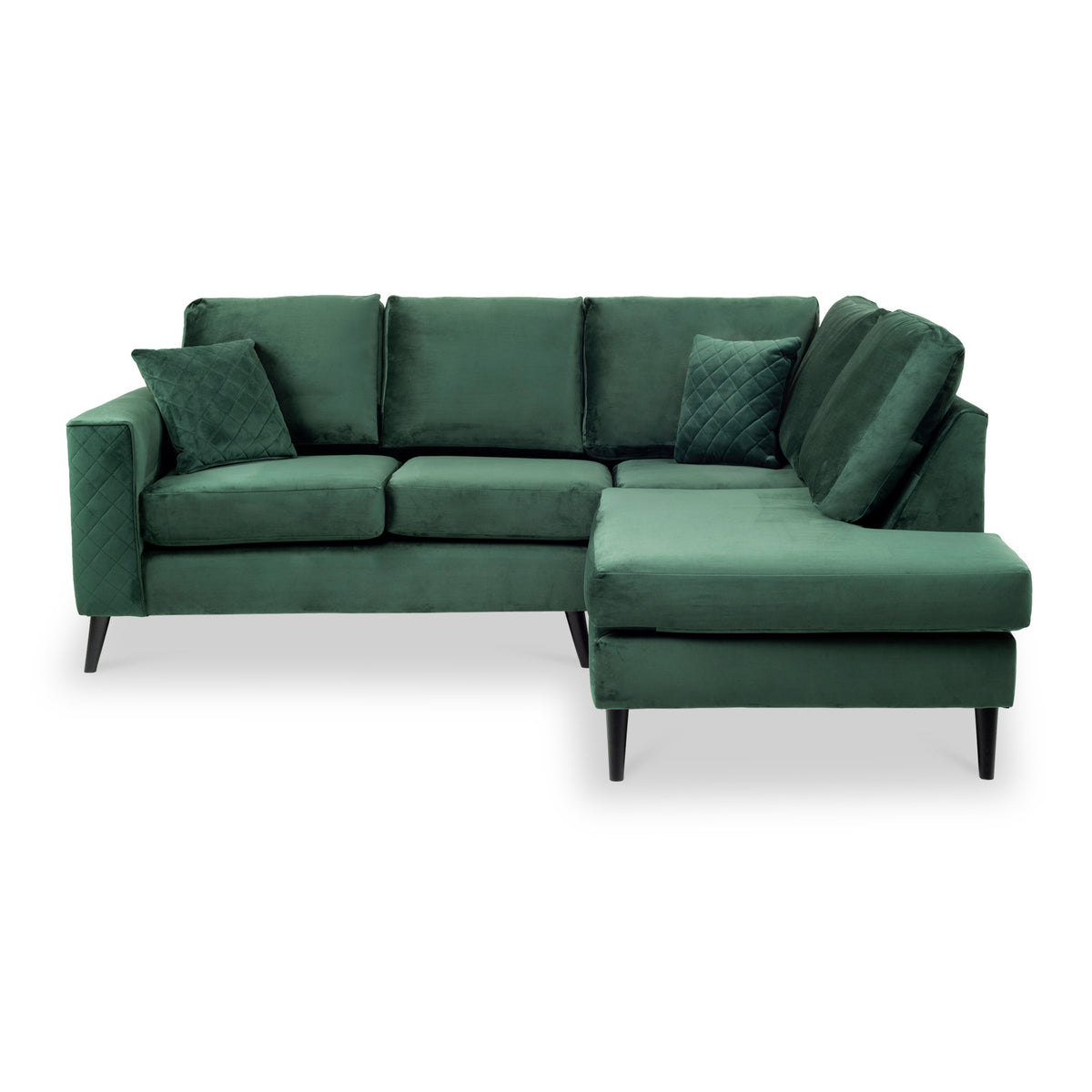 Swift RH Chaise Bottle Green Roseland Furniture