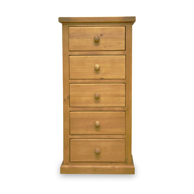 Chiswick Pine 5 Drawer Tall Boy Chest