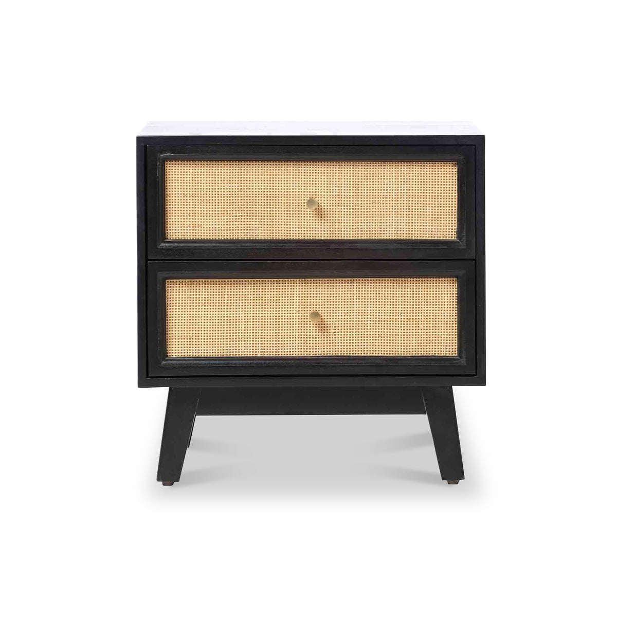 Venti Mango and Cane 2 Drawer Bedside from Roseland Furniture