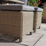 Wentworth Deluxe Rattan Sofa Lounge Set w Height Adjust Table from Roseland Furniture
