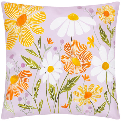 Wildflowers 43cm Green Outdoor Polyester Cushion